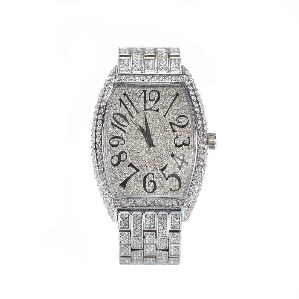 Hurrian Iced Out Klocka