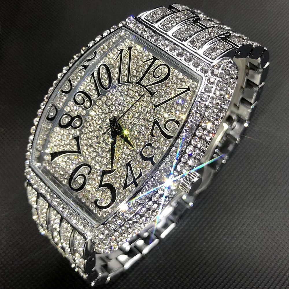 Hurrian Iced Out Klocka