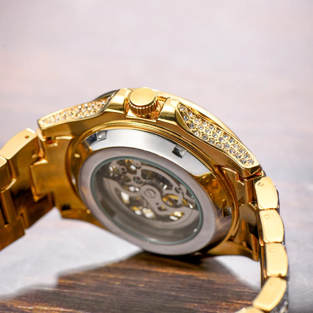 Baguette Iced Out Klocka