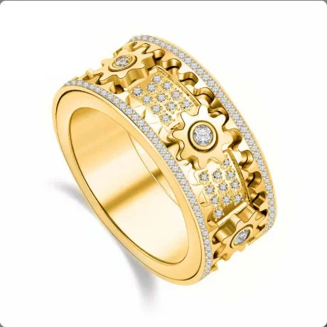 Roterande Zircon Ring