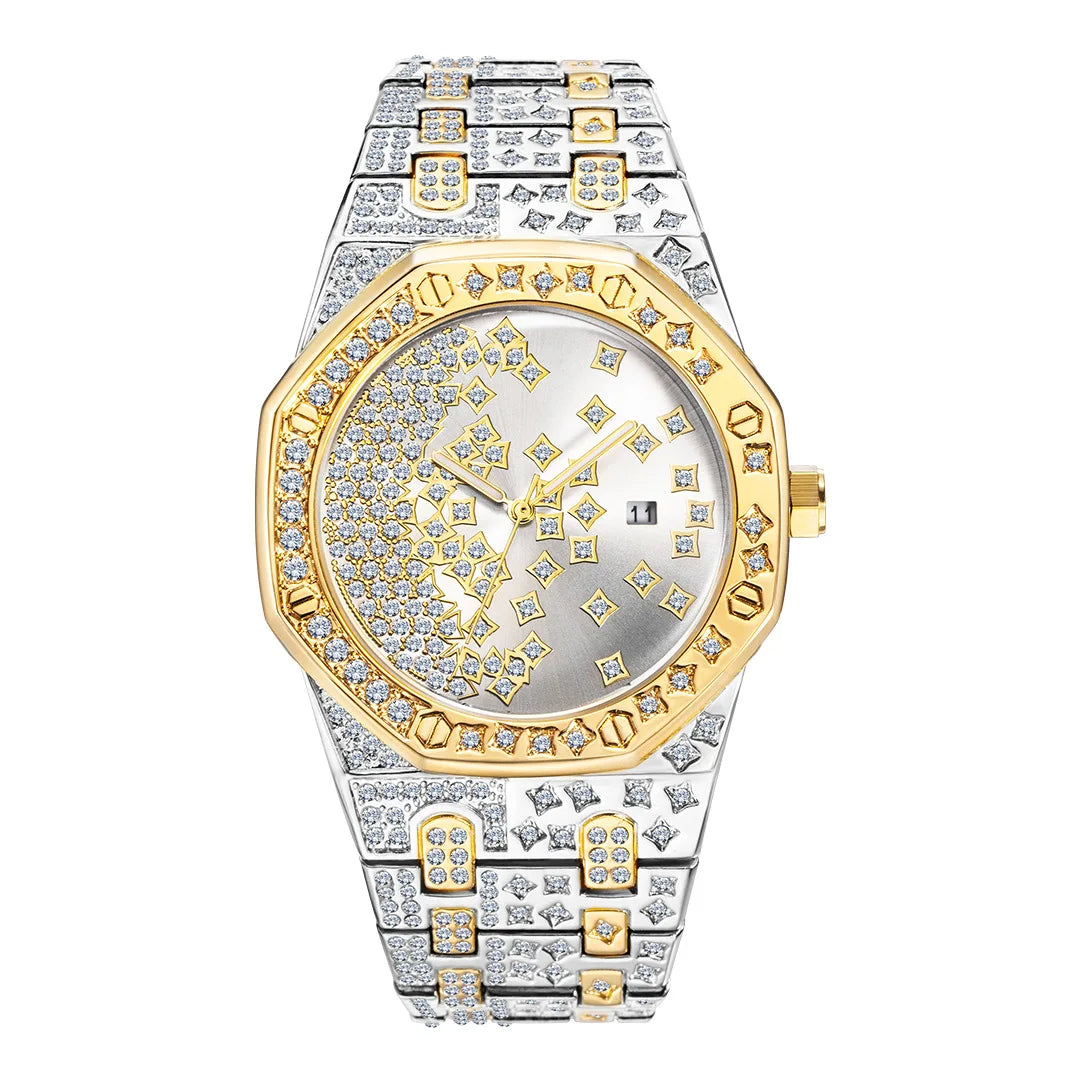 Iced Out Drippy Klocka