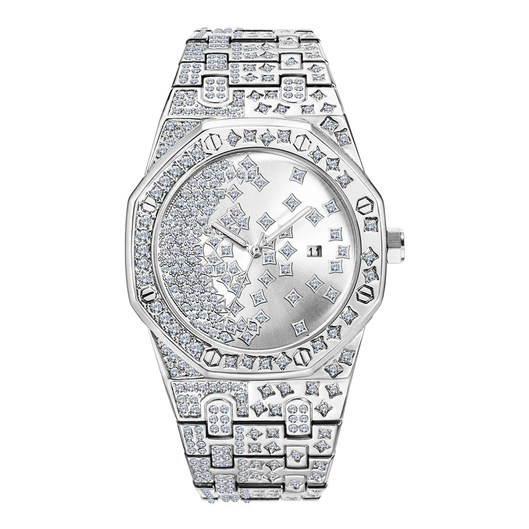 Iced Out Drippy Klocka