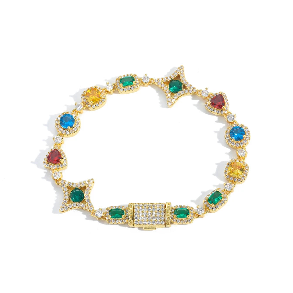 Multifärger Ädelsten Armband