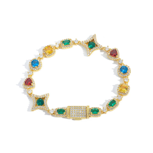 Multifärger Ädelsten Armband