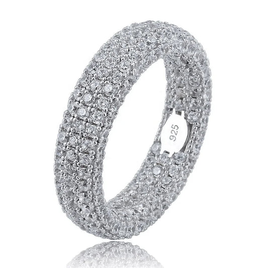 Sterling Silver Full Iced Out Ring