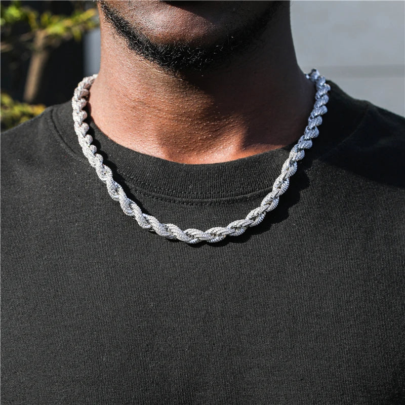 10mm Pläterad CZ Cordell Halsband