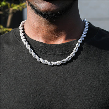 10mm Pläterad CZ Cordell Halsband