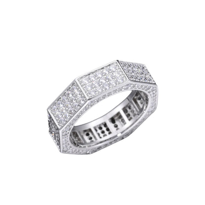 Herr Iced Out Vinkel Ring