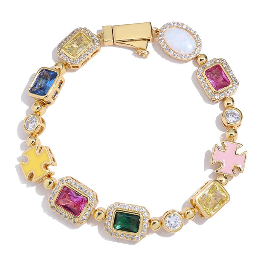 Multi Ädelstens Mutif Armband