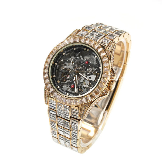 Baguette Iced Out Klocka
