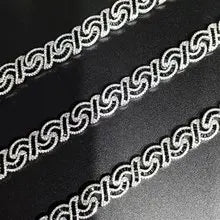 12mm Oändlig Iced Out Halsband