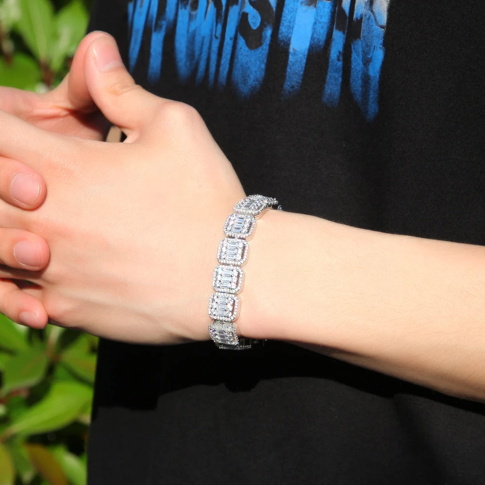 Iced Out Baguette Armband
