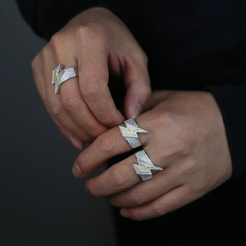 Blixtrande Iced Out Ring