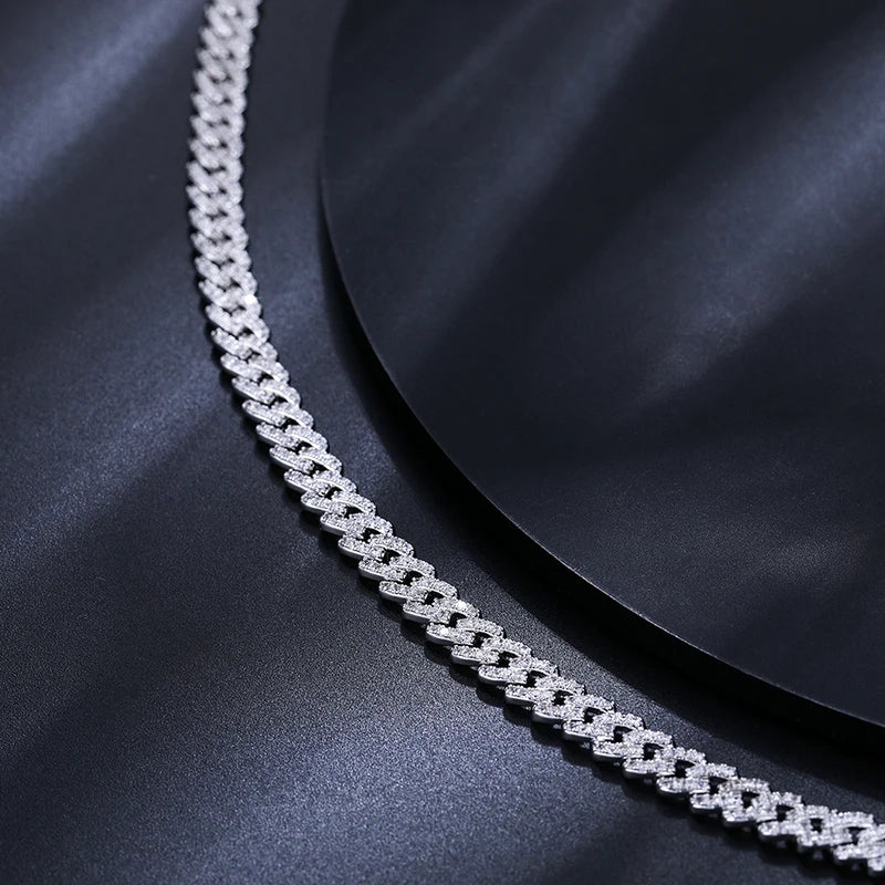 6mm Moissanite Diamant Cuban Armband