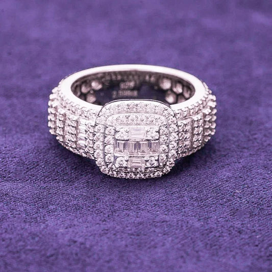 Baguette Moissanite Ring