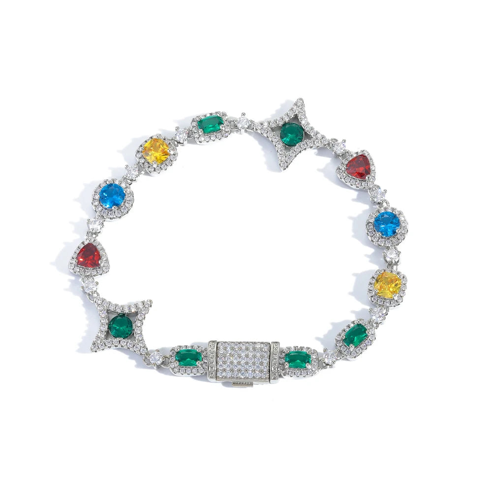 Multifärger Ädelsten Armband