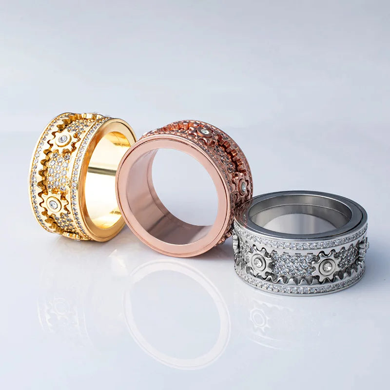 Roterande Zircon Ring