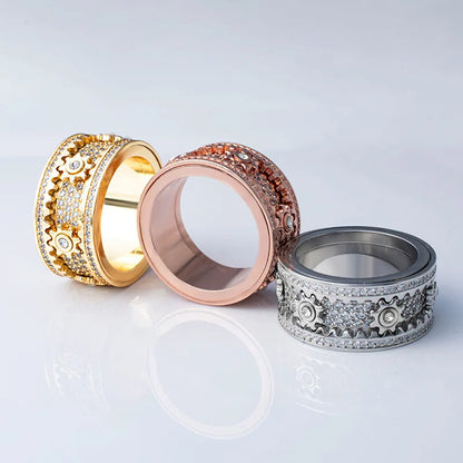 Roterande Zircon Ring