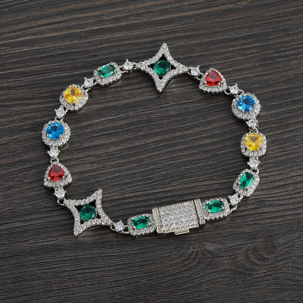 Multifärger Ädelsten Armband