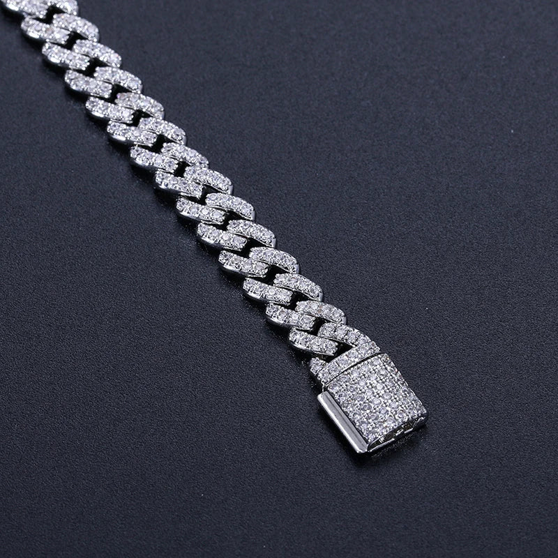 6mm Moissanite Diamant Cuban Armband
