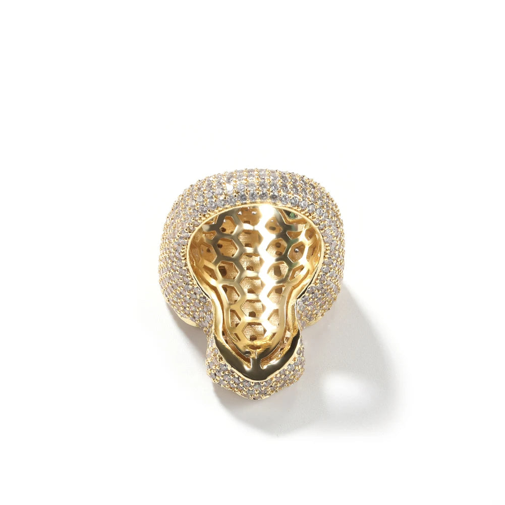 Diamant Kors Iced Out Ring