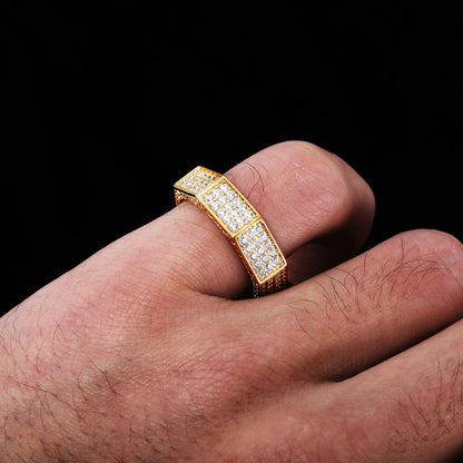 Herr Iced Out Vinkel Ring