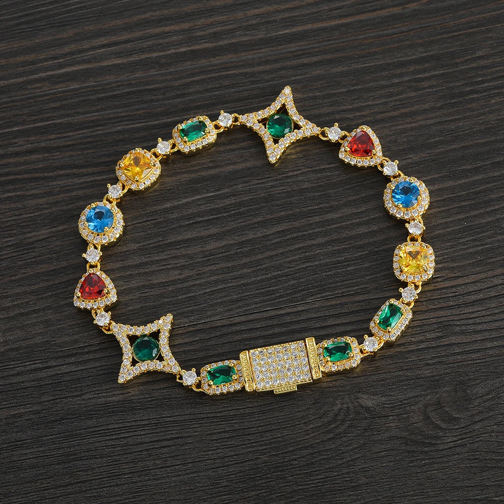 Multifärger Ädelsten Armband