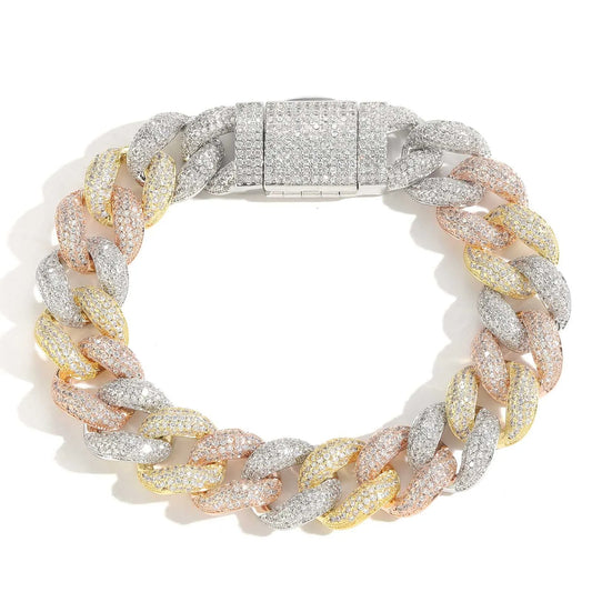 15mm Cuban Iced Out Armband