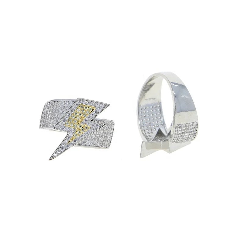 Blixtrande Iced Out Ring