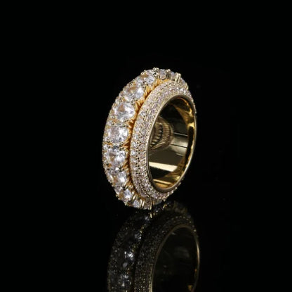 Cuban Stil Iced Out Ring