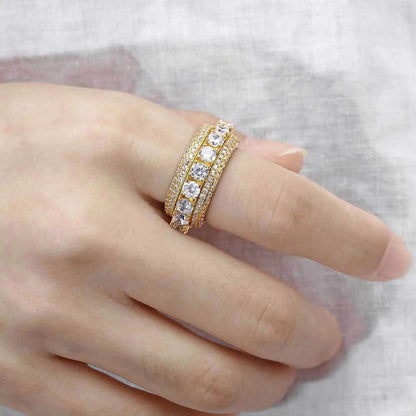 Cuban Stil Iced Out Ring