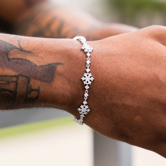Iced Out Snöflingor Armband