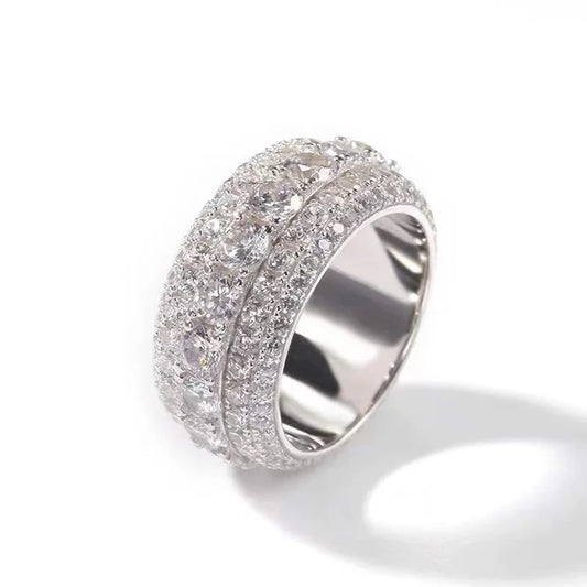 Iced Out Band Ring