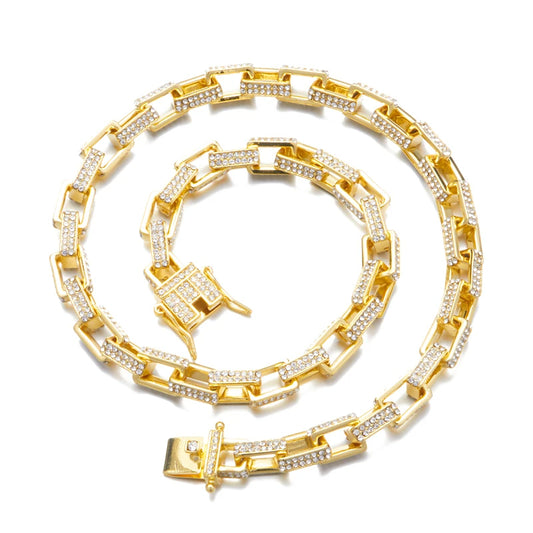 12mm Asscher Iced Out Halsband