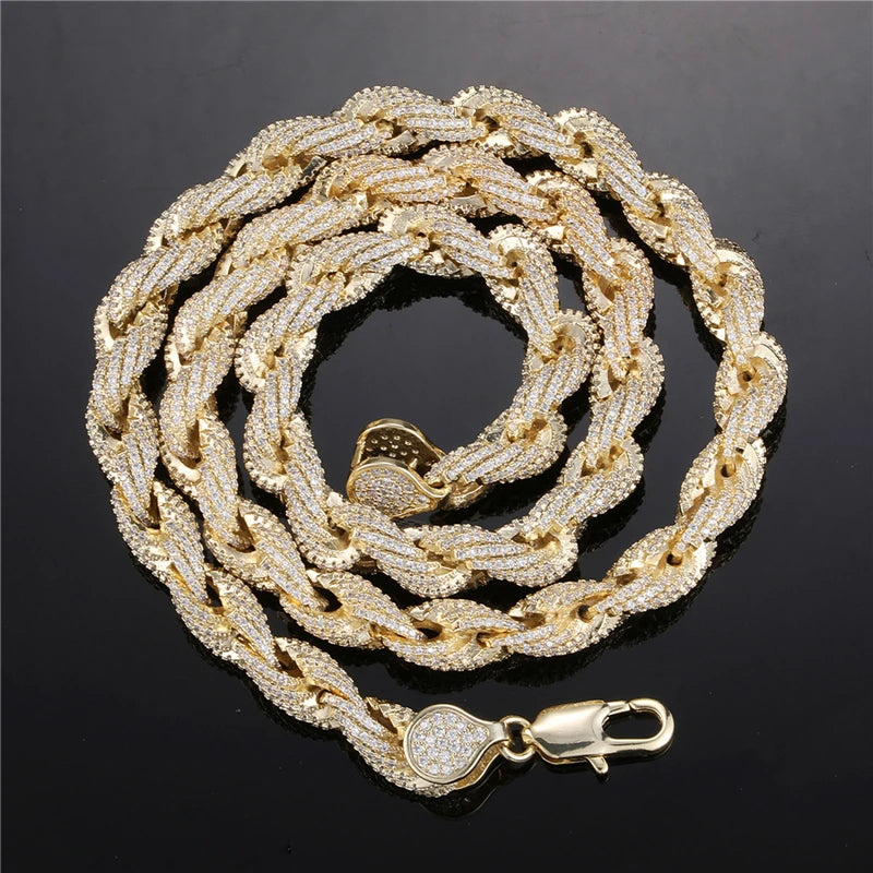 10mm Pläterad CZ Cordell Halsband
