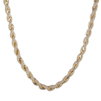 10mm Pläterad CZ Cordell Halsband