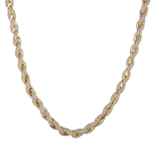 10mm Pläterad CZ Cordell Halsband