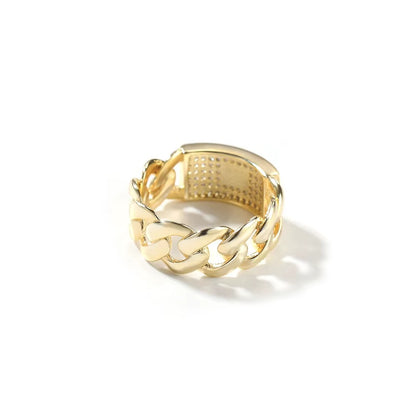14K Guldpläterad Monaco Ring