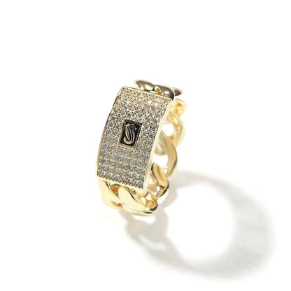 14K Guldpläterad Monaco Ring