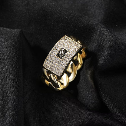 14K Guldpläterad Monaco Ring