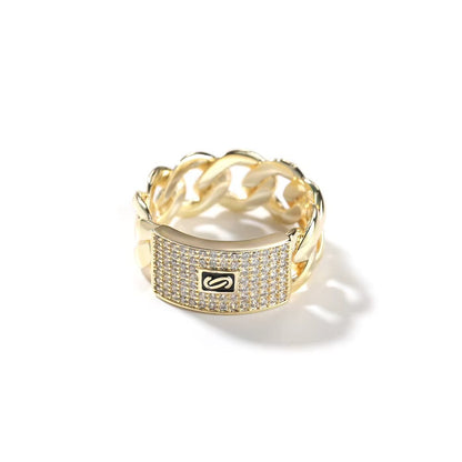 14K Guldpläterad Monaco Ring