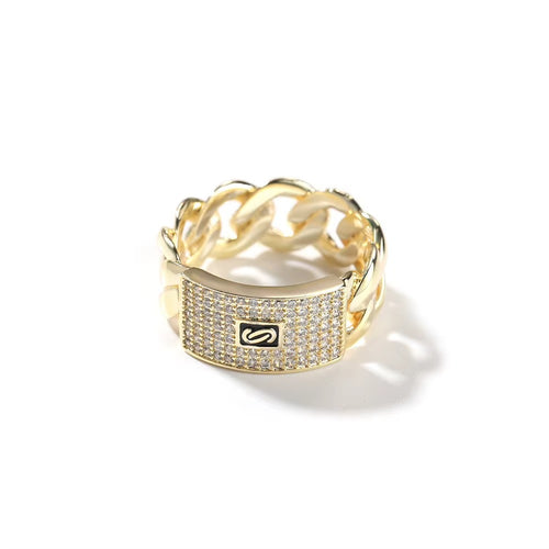14K Guldpläterad Monaco Ring