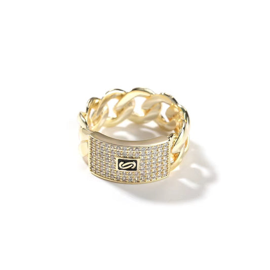 14K Guldpläterad Monaco Ring