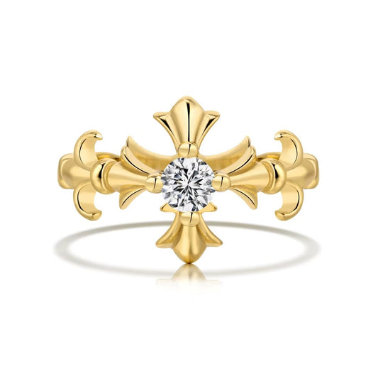 22K Guldpläterad Iris Blom Ring