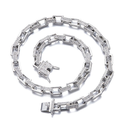 12mm Asscher Iced Out Halsband