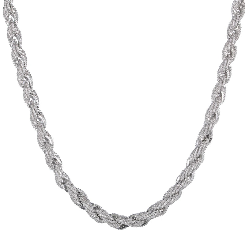 10mm Pläterad CZ Cordell Halsband